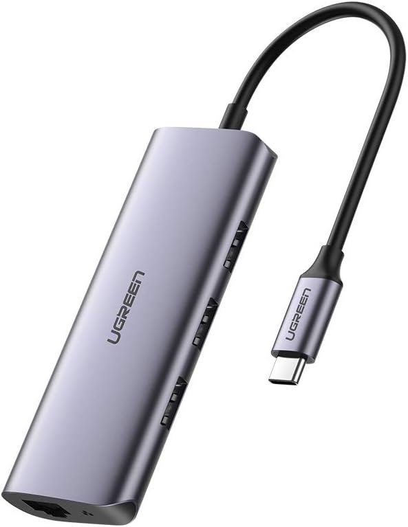 Ugreen 3-Port Usb 3.0 Hub W/ Gigabit Ethernet Adapter