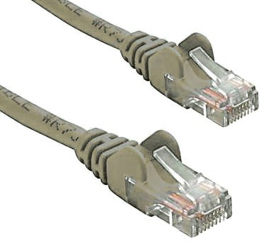 8Ware Cat 5E Utp Ethernet Cable, Snagless - 0.5M (50CM) Grey