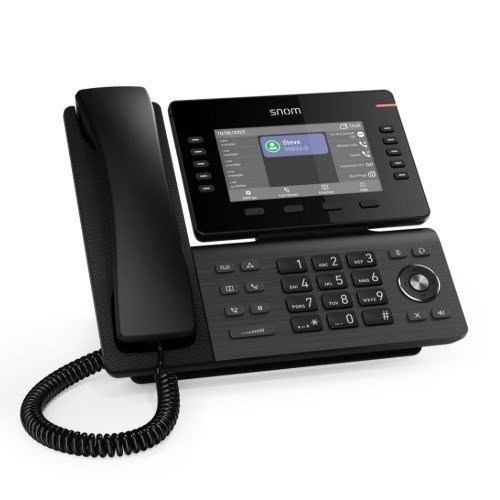 Snom D815WB Ip Phone, 5.5' Ips Color Display, 12 Sip Accounts, HD Audio, Wi-Fi & Bluetooth, Usb & PoE, Linux