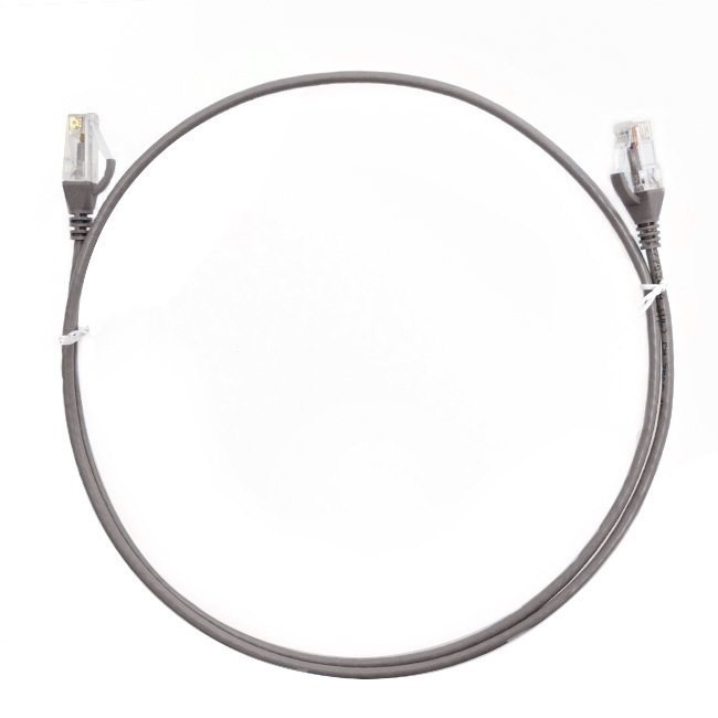 4Cabling 2.5m CAT6 Ultra Thin LSZH Ethernet Network Cable | Grey
