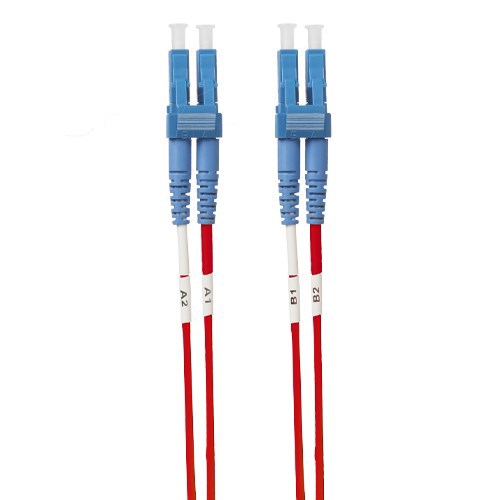4Cabling 0.5M LC-LC Os1 / Os2 Singlemode Fibre Optic Cable: Red