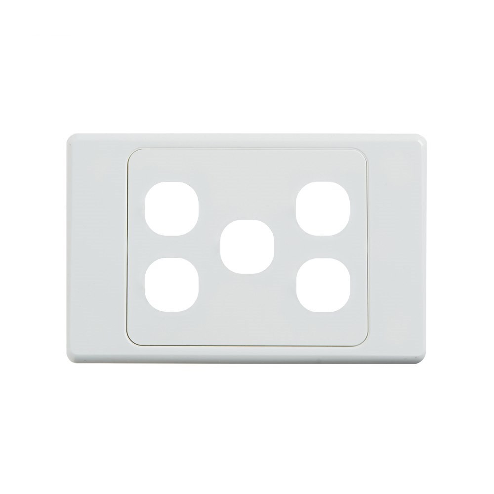 4Cabling 4C | Ultima 5 Gang Switch Cover - White
