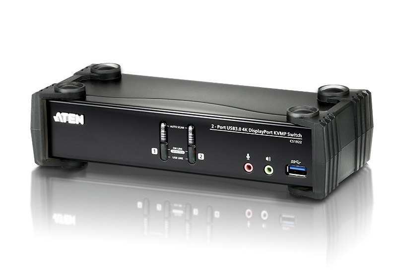 Aten 2 Port Usb 3.0 4K Display Port KVMP Switch 2YR