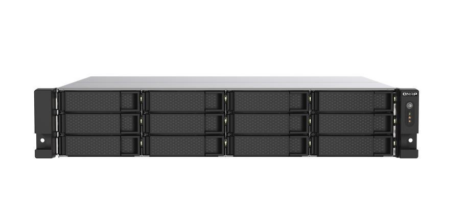 Qnap 12-Bay Nas(No Disk) Amd Q C 2.2GHz, 8GB, 2.5GbE(2), PCIe (2), 2U, Rpsu, 3YR WTY