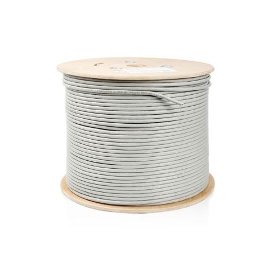 Astrotek Cat6 FTP Cable 305M Roll - Grey White Full 0.55MM Copper Solid Wire Ethernet Lan Network 23Awg 0.55Cu 2X4P PVC Jacket