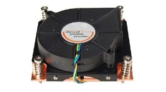 TGC Chassis Accessory 1U Universal Cpu Active Cooler (Full Copper) For For 1155,1156,1150,1151,1200