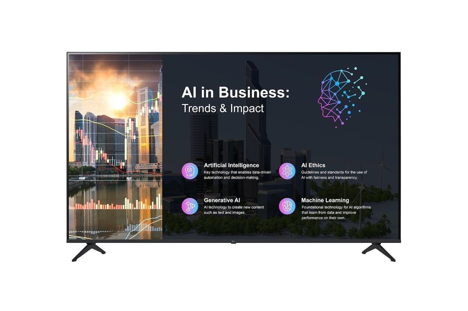 LG Commercial (PK640S) 65" Uhd TV, 300Nits, Hdmi(3), Lan, Usb, SPKR, 16H/7D, 3YR