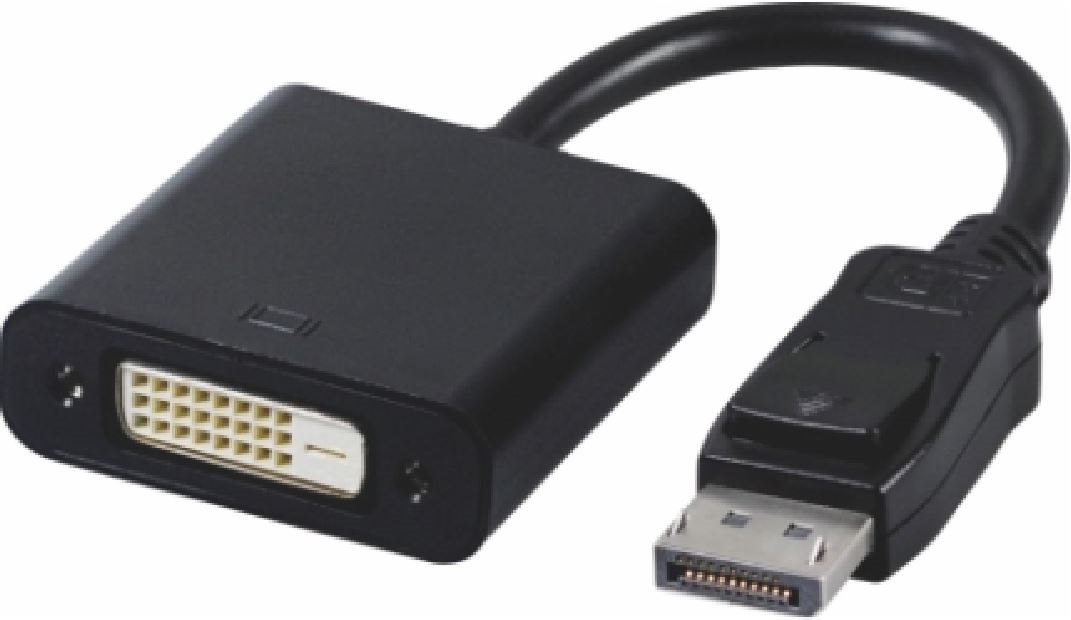 Astrotek DisplayPort DP To Dvi Adapter Converter Male To Female Active Connector Cable 15CM - 20 Pins To Dvi 24+1 Pins EYEfinity Support 6X Displays