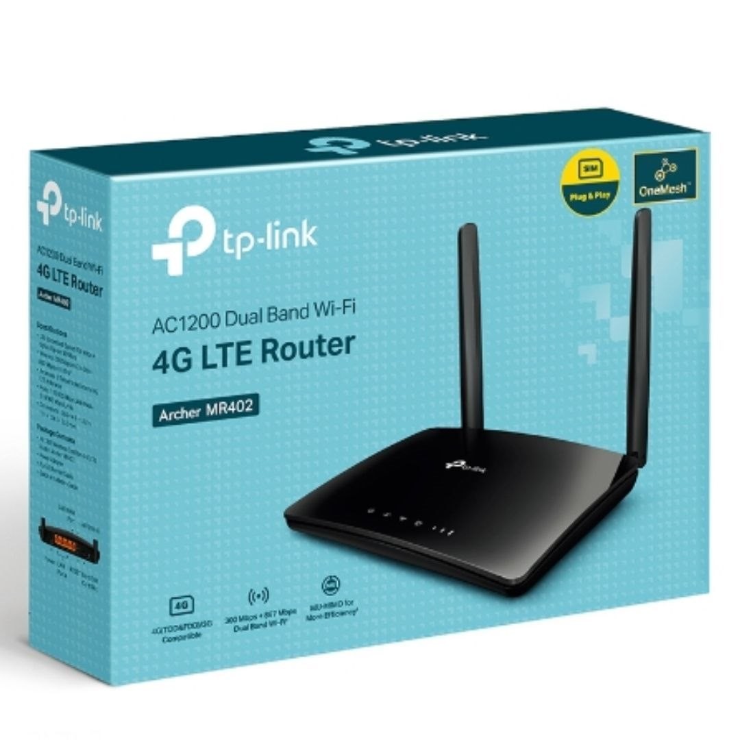 Tp-Link Archer Ac1200 4G Lte Wireless Dual-Band Router, 10/100 Lan(4), 3YR