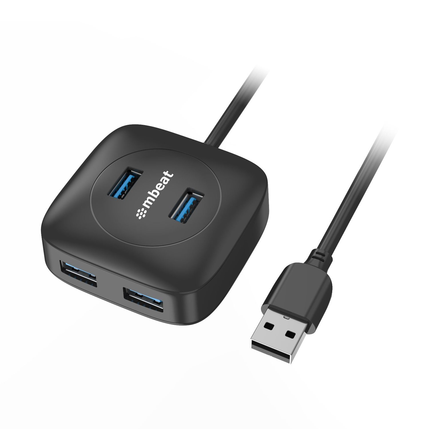Mbeat® 4-Port Usb 3.0 Hub - High Speed Data Transfer Speed: Up To 5Gbps Compatible With Usb 2.0/3.0 Devices Product Weight: 95G