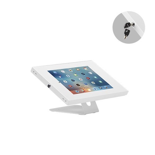 Brateck Anti-Theft Wall-Mounted/Countertop Tablet Holder Fit Most 9.7' To 11' Tablets( iPad, iPad Air, iPad Pro, - White 343X206X186MM （LS）