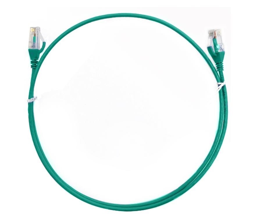 8Ware Cat6 Ultra Thin Slim Cable 20M - Green Color Premium RJ45 Ethernet Network Lan Utp Patch Cord 26Awg For Data