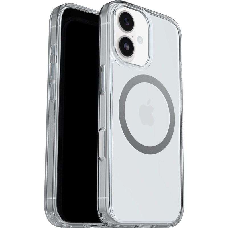 OtterBox Symmetry Clear MagSafe Apple iPhone 17 (6.3') Case Clear - (77-98781), Drop+ 3X Military Standard, Raised Edges, Hassle-Free,7 Years Warranty