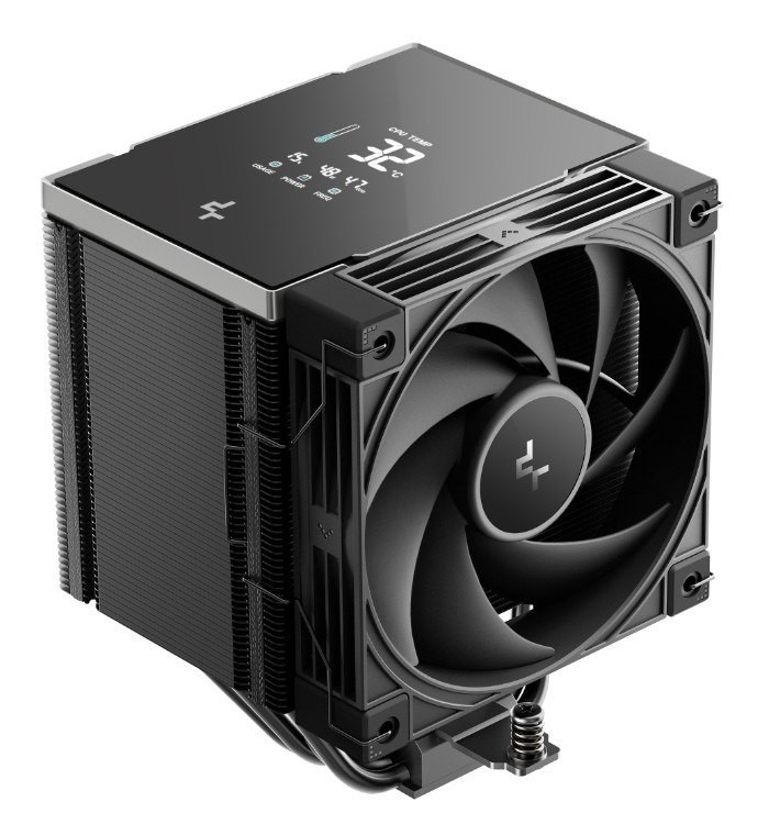 DeepCool Ak500 G2 Digital NYX Ai Dynamic Adjustment Cpu Cooler, Digital Display, 5 Heat Pipes, 4-Pin PWM, Intel LGA1851/1700/1200/115x, Amd Am5/Am4