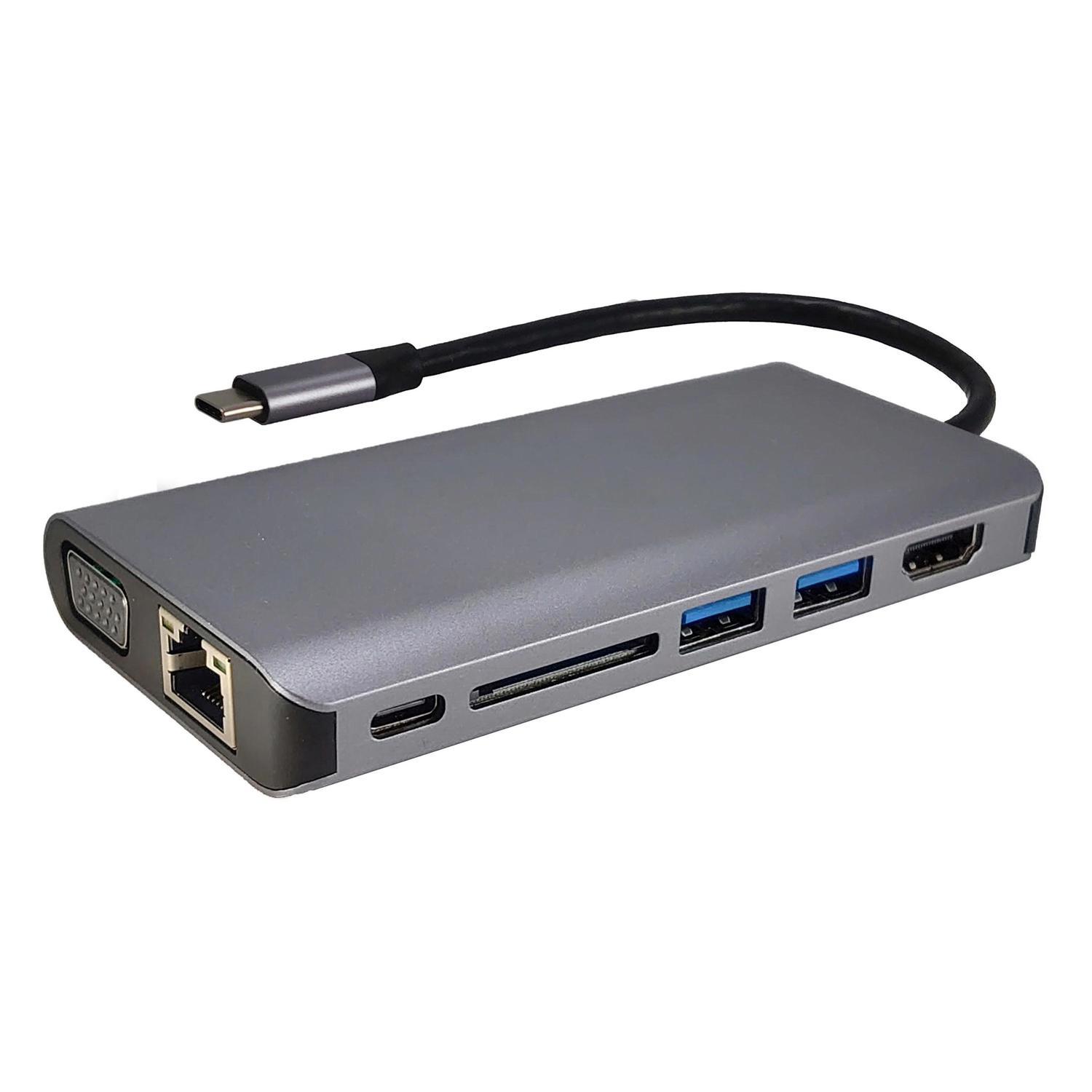 Shintaro 8-Port Usb-C Travel Dock