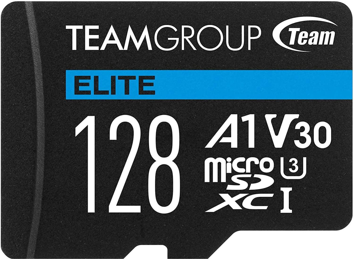 Team Group Elite 128GB Micro SDXC Uhs-I U3 V30 A1 Memory Card