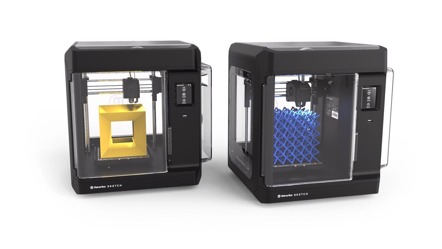 Makerbot 3D Classroom 2 Printers 4xPLA4 Buildplat Es