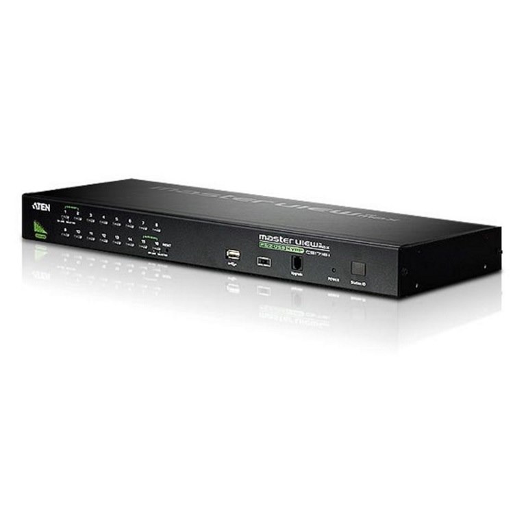 Aten 16 Port Rackmount Usb-Ps/2 Vga KVMP Switch With Usb 2.0 Hub And Daisy Chain