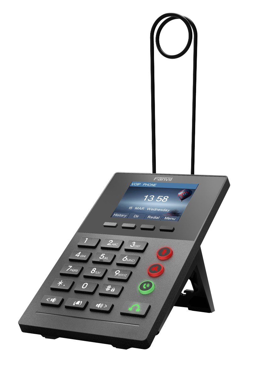 Fanvil X2P Call Center Ip Phone - 2.4' Colour Screen, 2 Lines, No DSS Buttons, Dual 10/100 Nic