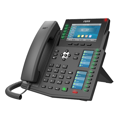 Fanvil X6u Enterprise Ip Phone - 4.3' (Video) Colour Screen, 20 Lines, 60 X DSS Buttons, Dual Gigabit Nic, Built In Bluetooth