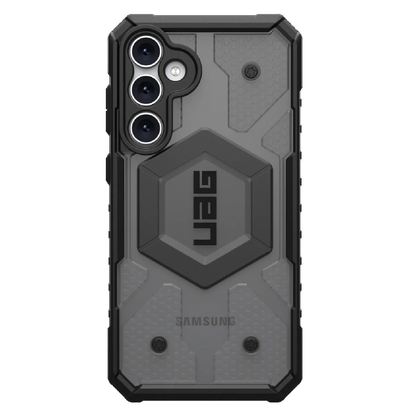 Uag Pathfinder Clear Samsung Galaxy S23 Fe Case - Ash (214410113131), 18 FT. Drop Protection (5.4M), Raised Screen Surround, Armored Shell