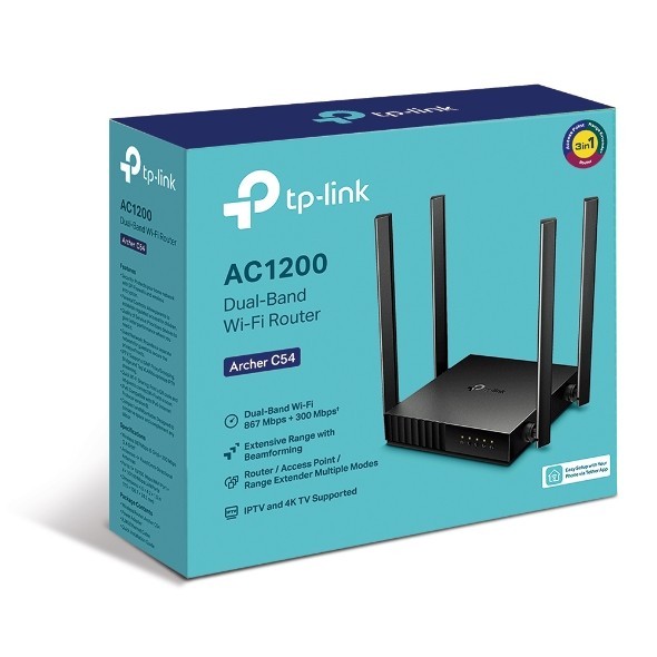 TP-Link Archer C54 Wi-Fi 5 IEEE 802.11ac Ethernet Wireless Router