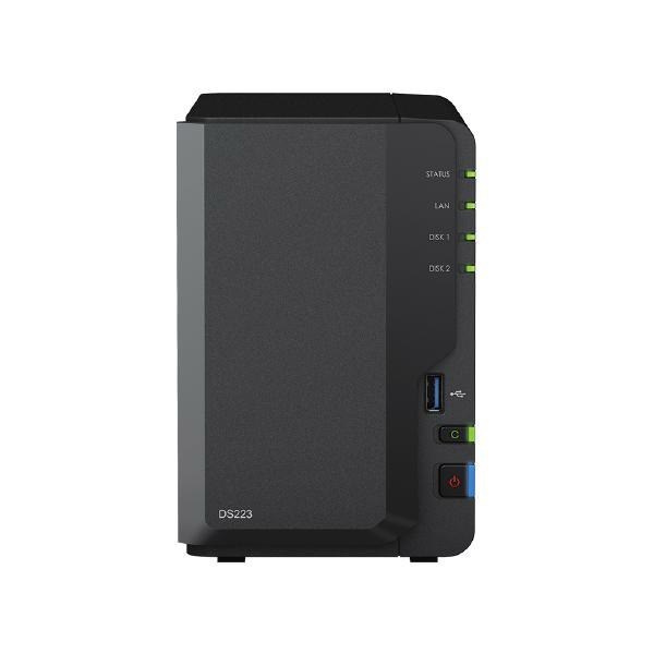 Synology 2-Bay Nas (No Disk) Realtek 4-Core, 2GB, GbE(2), Usb(3), TWR, 2YR