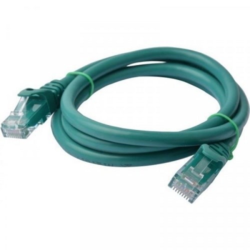 8Ware 8WR Cab Nw-Cat6a-0.5M-Snagless-Green