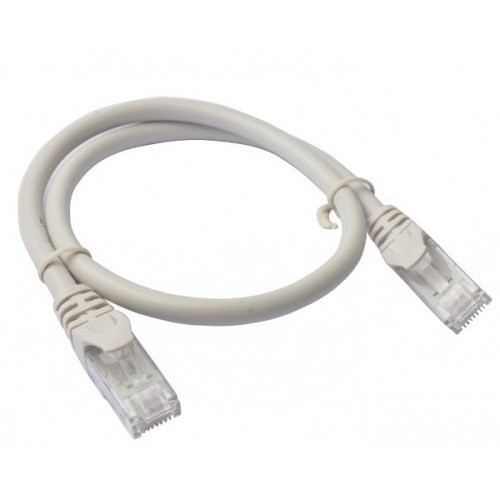 8Ware 8WR Cab Nw-Cat6a-0.5M-Snagless-Grey