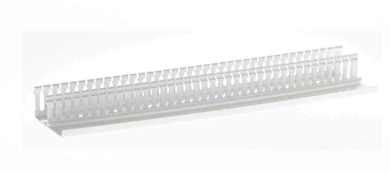 4Cabling Slotted Cable Ducting - 2M Length 100 X 100MM: White
