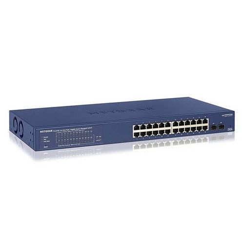 Netgear 24-Port Smart L2/L2+ Managed Switch, Poe+(24) 190W, SFP(2), Life WTY