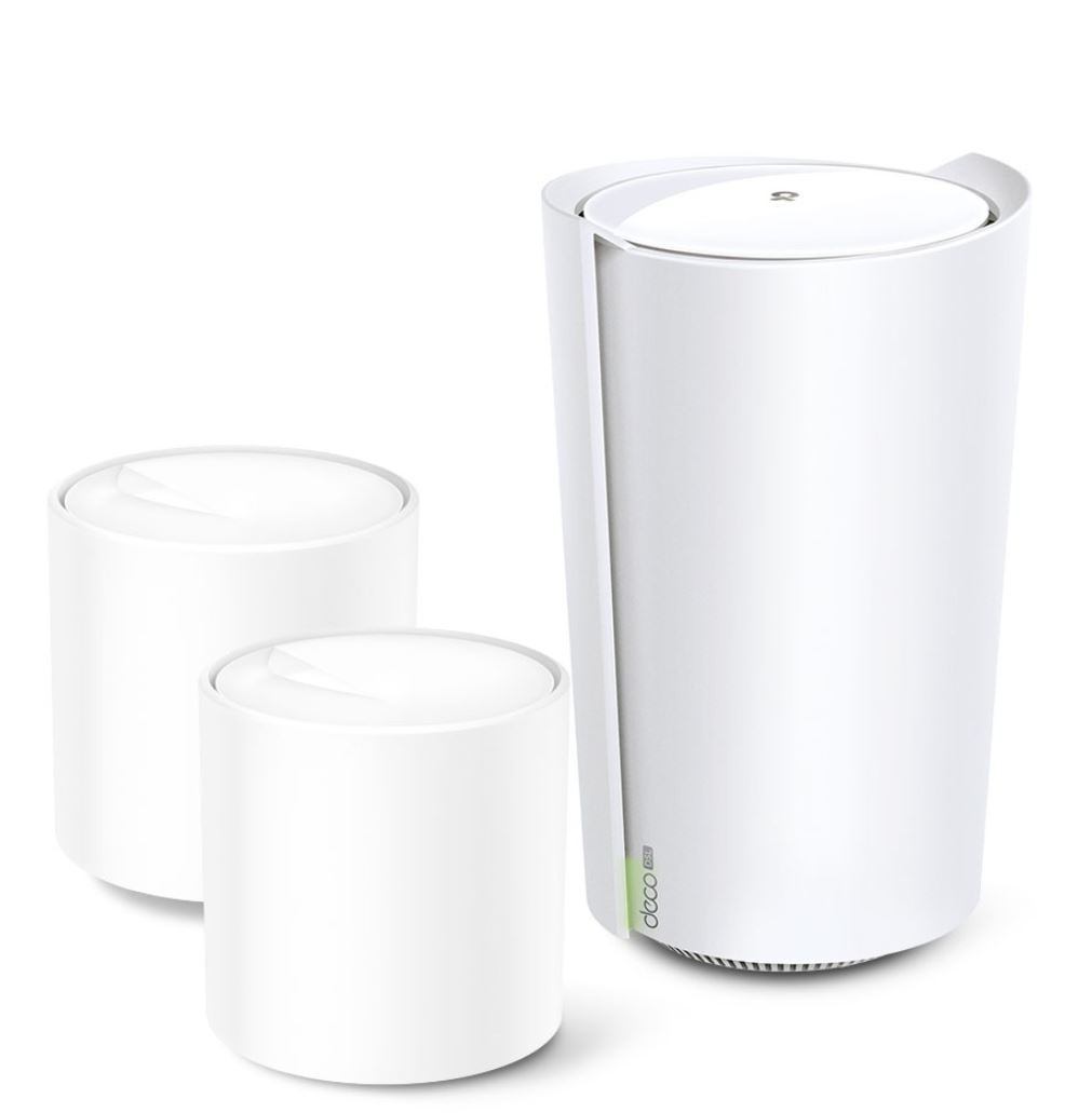 Tp-Link Deco Ax5400 DSL Mesh Wi-Fi 6 Modem, GbE/WAN(4), RJ-11(2), 3-Pack, 3YR
