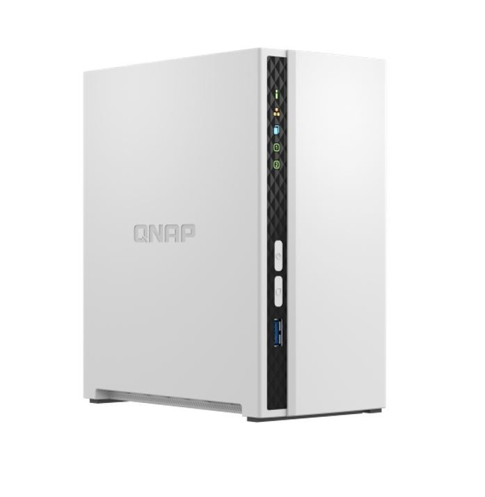 Qnap 2-Bay Nas 3.5"(0/2), Arm QC-2.0GHz, 2GB, GbE(2), Usb(3), TWR, 2YR WTY