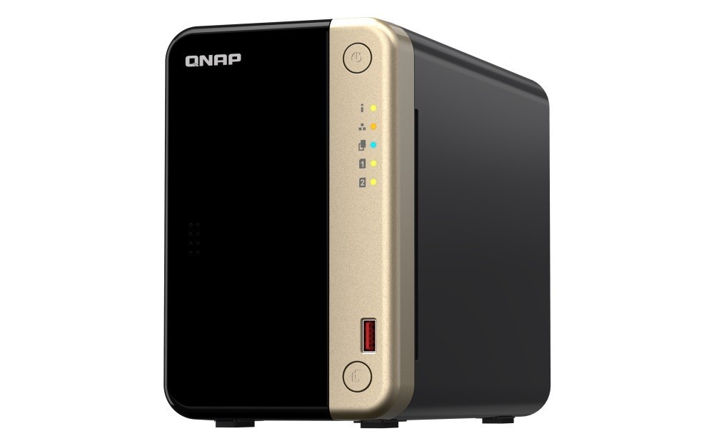 Qnap 2-Bay Nas 3.5"(0/2), Cel QC-2.9GHz, 8GB, 2.5GbE(2), M.2(2), PCIe, TWR, 3YR WTY