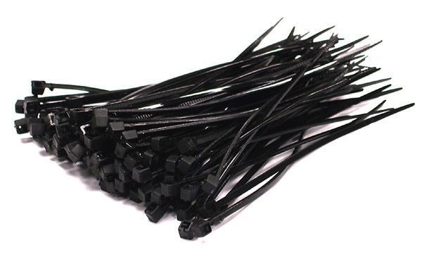 4Cabling Cable Ties 199mm(L) X 4.6mm(W) Black | Bag Of 100 Uv Resistant
