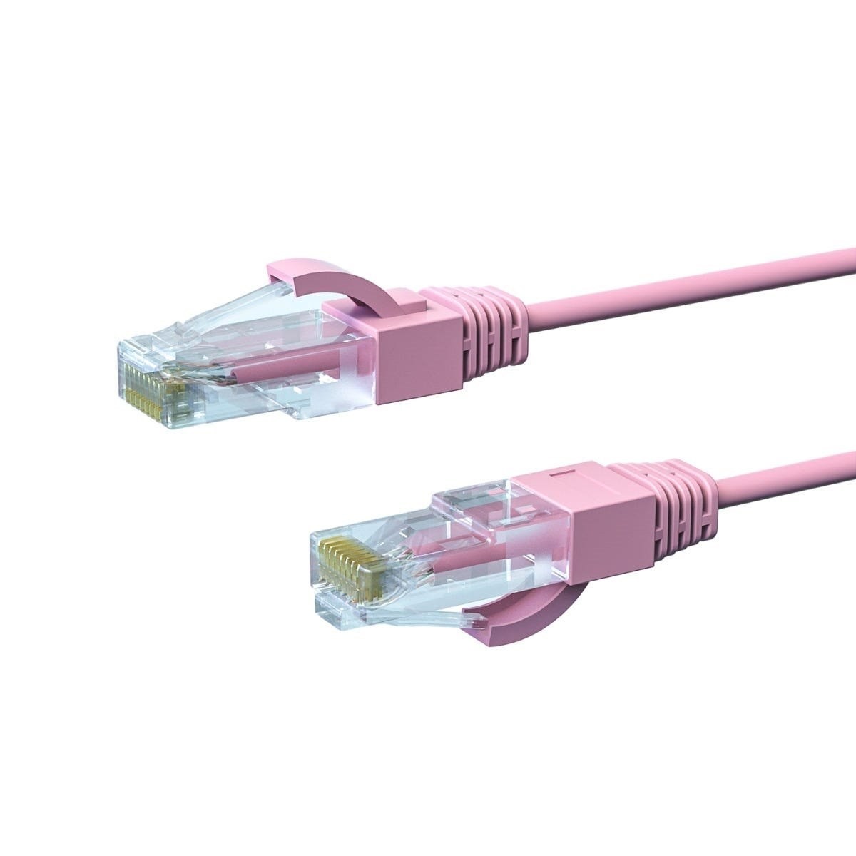 4Cabling 4M Cat6a Thin U/Utp LSZH 28 Awg RJ45 Network Cable | Pink