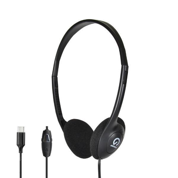 Shintaro Usb-C Lightweight Headset W/ Inline Microphone, Adjustable Headband And In-Line Volume Control, Ideal For Phones, PCs, Tablets