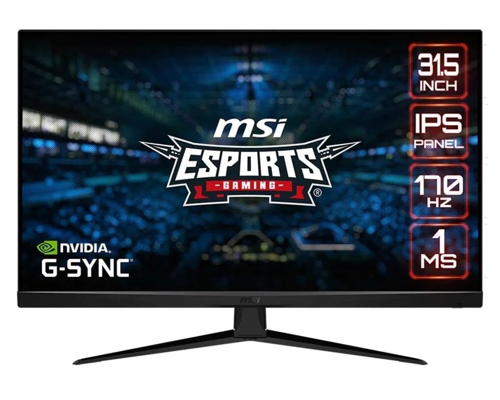 Msi G321Q WQHD 32" Flat Ips LCD Monitor,HDMI,DP,170Hz,Tilt,VESA