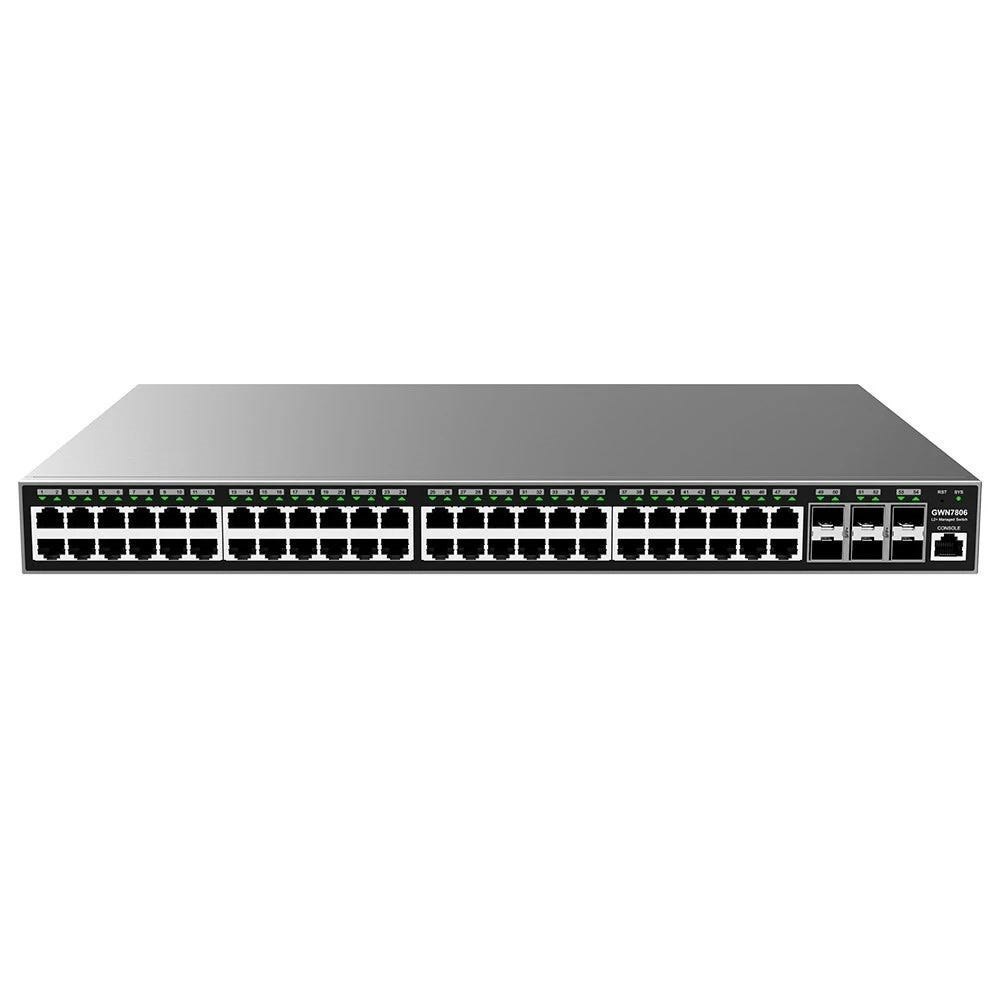 GrandStream | GWN7806 | Enterprise Layer 2+ Managed Network Switch, 48 X GigE, 6 X SFP+