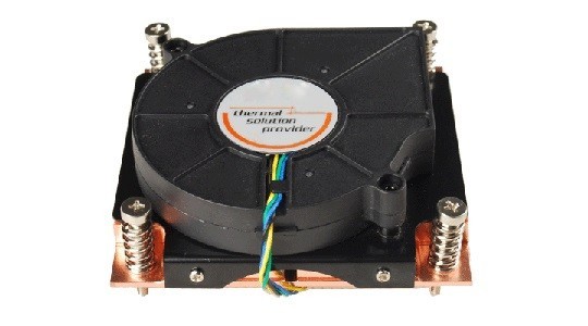 TGC Chassis Accessory 1U Universal Cpu Active Cooler (Full Copper) For For 1155,1156,1150,1151,1200