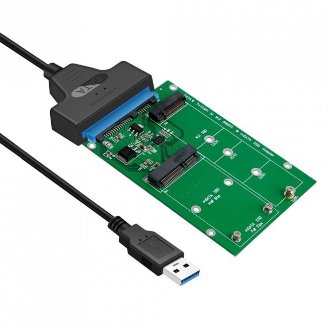 Simplecom (LS)Simplecom Sa221 Usb 3.0 To Msata + NGFF M.2 (B Key) SSD 2 In 1 Combo Adapter