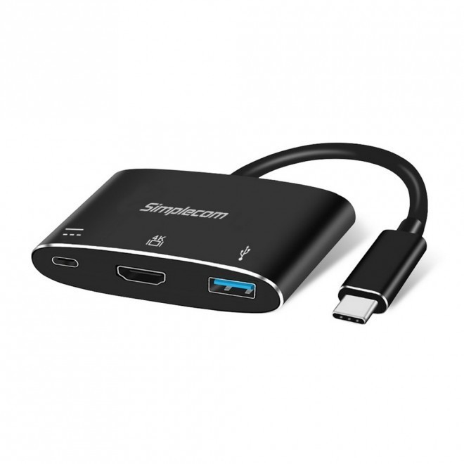 Simplecom (LS)Simplecom Da310 Usb 3.1 Type C To Hdmi Usb 3.0 Adapter With PD Charging (Support DP Alt Mode And Nintendo Switch)