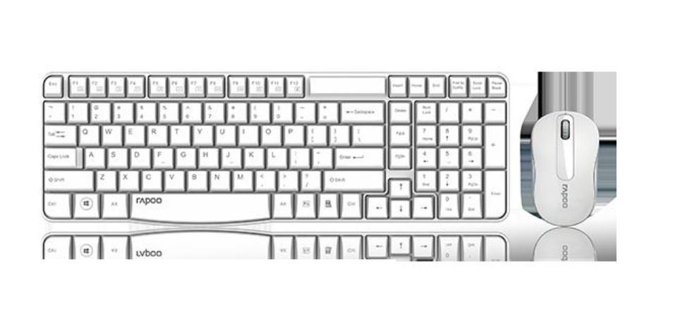 Rapoo X1800S 2.4GHz Wireless Optical Keyboard Mouse Combo Black - 1000Dpi Nano