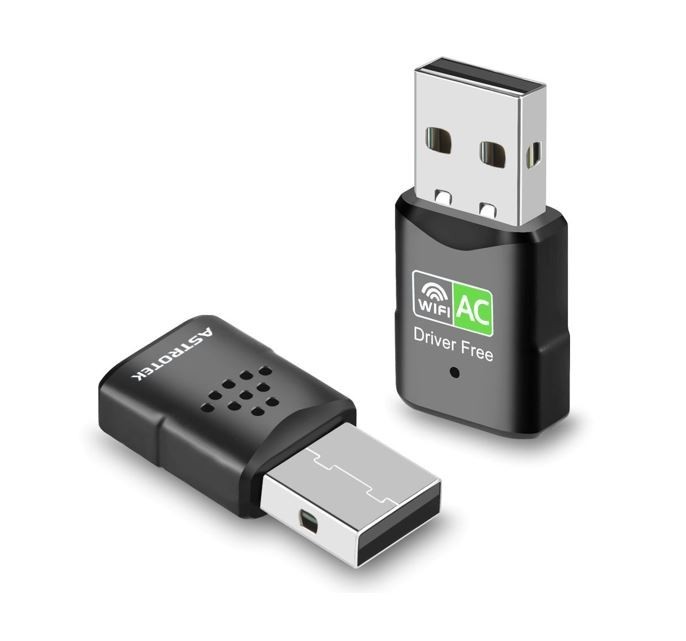 Astrotek Ac600 Mini Wireless Usb Adapter Nano Dual Band WiFi External Lan Network Adaptor For PC Mac Desktop Notebook TV