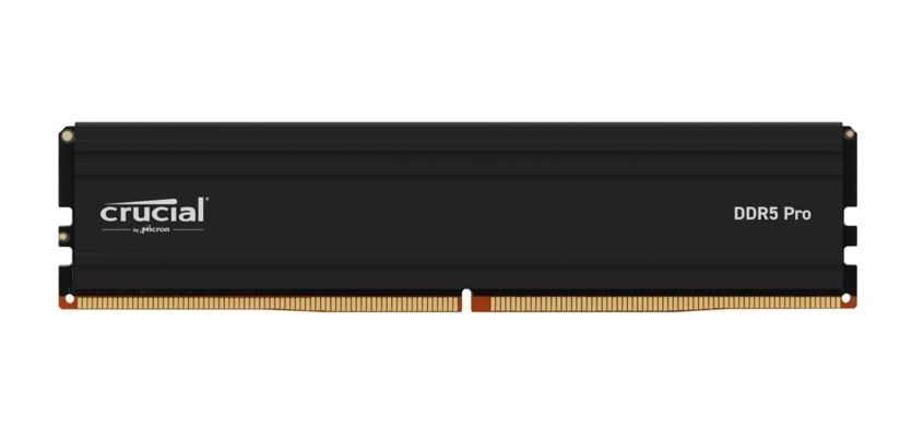 Crucial Pro 32GB (1x32GB) DDR5 Udimm 5600MHz CL46 Black Heat Spreader Support Intel XMP Amd Ryzen Desktop PC Gaming Memory ~Ct32g56c46u5