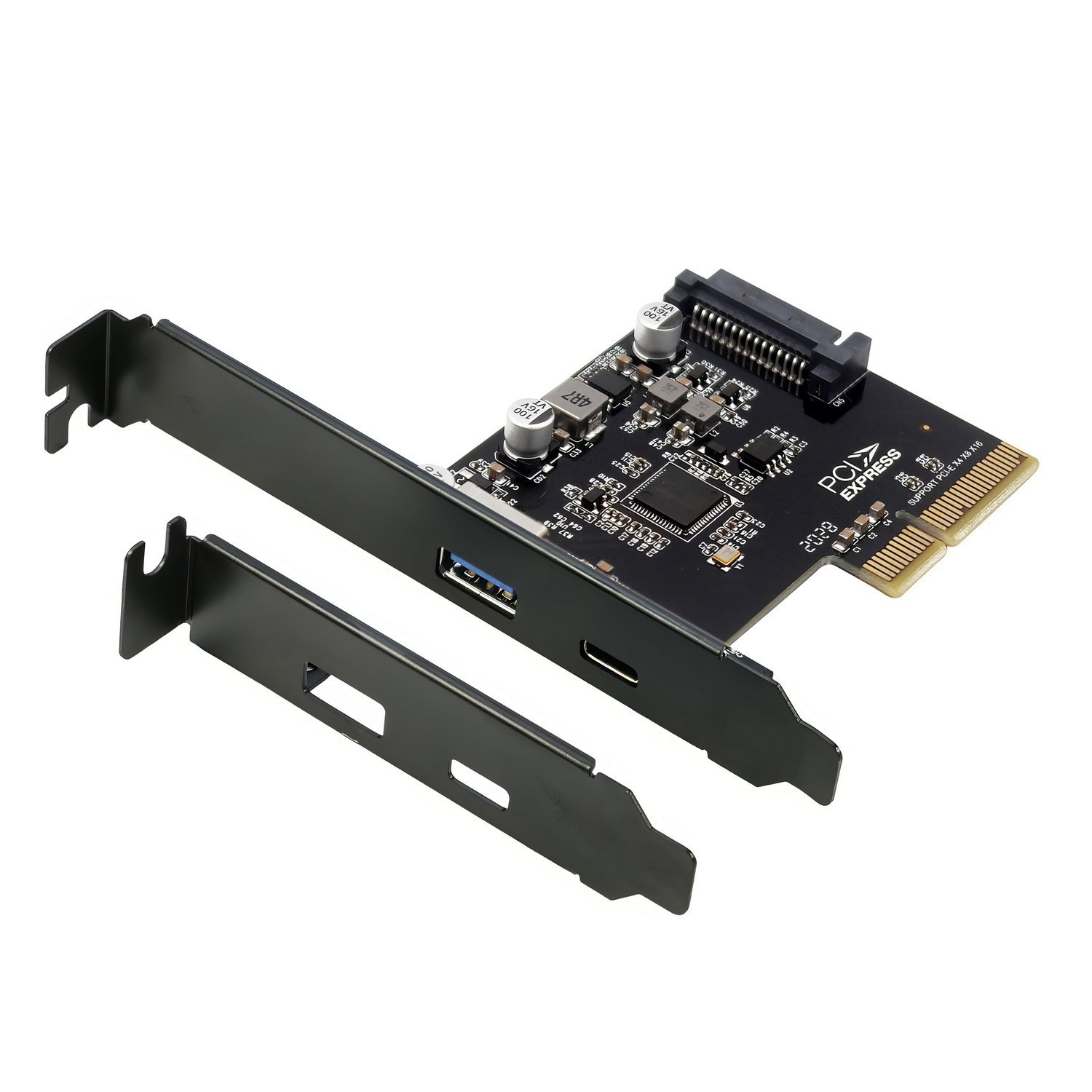 Simplecom (LS)Simplecom EC312v2 PCIe X4 To 2-Port Usb 3.2 Gen Ii 10Gbps Usb-C And Usb-A Expansion Card
