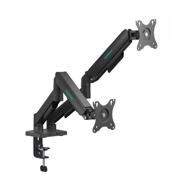 Mbeat® Activiva Ergolife Dual-Screen Gas Spring Monitor Arm Allows You To Smoothly Adjust The Height,Angle, And Tilt Of Both Screens With Minimal (LS)