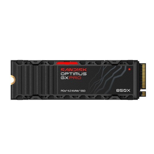 Sandisk Optimus™ GX Pro 850X PCIe® 4.0 NVMe™ SSD With Heatsink, 2TB, Read 7,300MB/s Write 6,600MB/s, 5 YR Warranty
