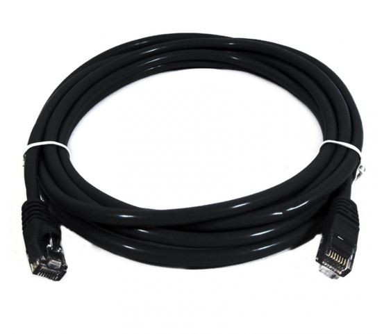8Ware Cat6 Cable 0.25M - Black Premium RJ45 Ethernet Network Lan Utp Patch Cord 26Awg Cu Jacket