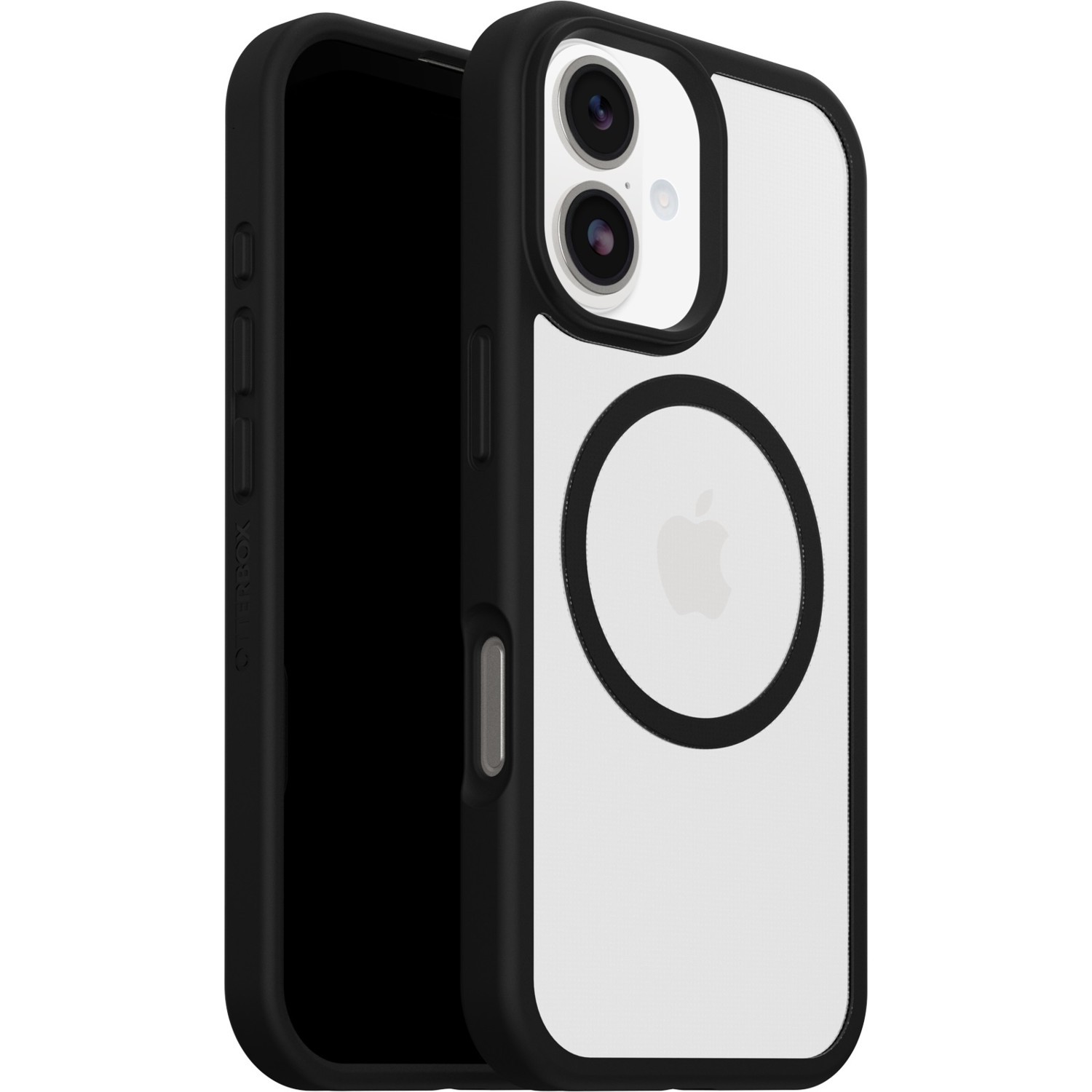 OtterBox React MagSafe Apple iPhone 17 (6.3') Case Black Crystal (Clear/Black) - (77-98591),Drop+ Military Standard,Raised Edges,7 Years Warranty